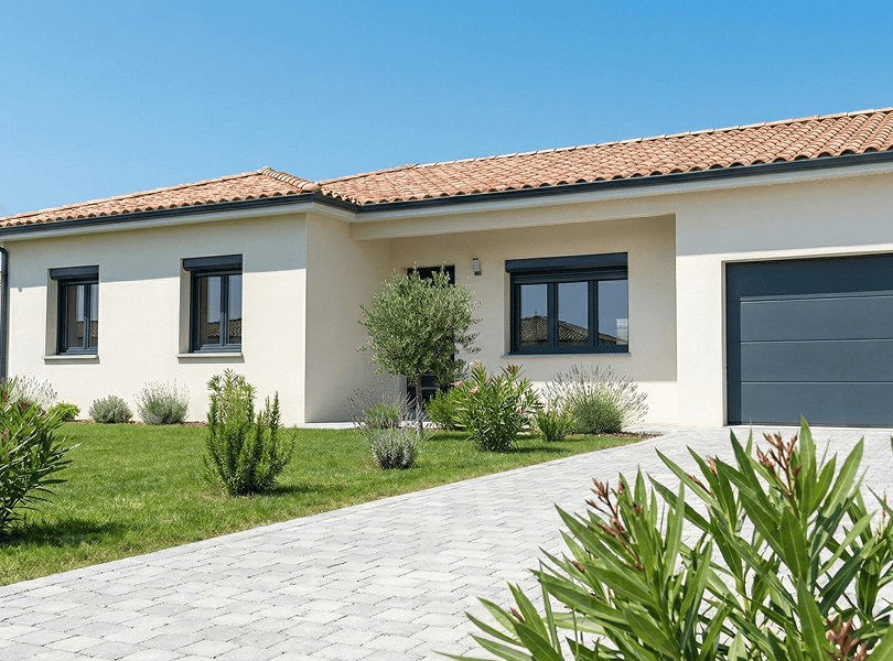 Façade de maison réalisée par La Maison Idéale Façade de maison réalisée par La Maison Idéale