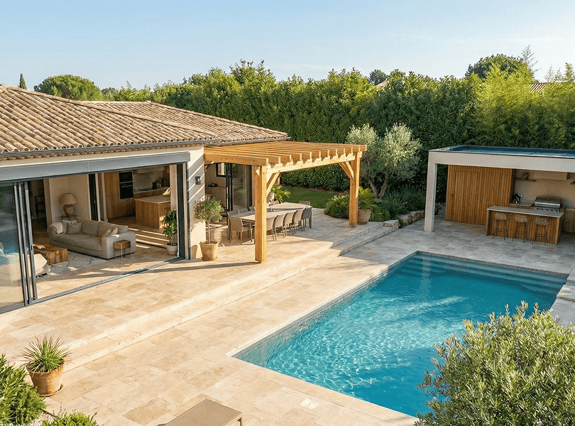 Façade maison moderne enduit blanc Façade maison moderne enduit blanc