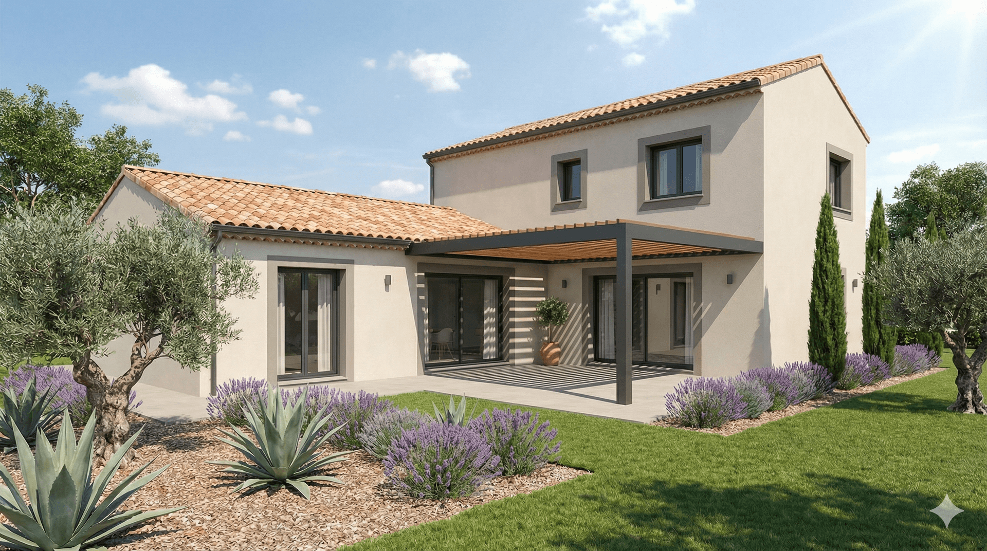 Maison à étage avec balcon Maison à étage avec balcon